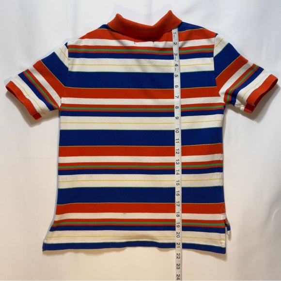 Chaps Boys Striped Short Sleeve Polo Shirt Size M (10-12) ~ Excellent - Picture 5 of 8